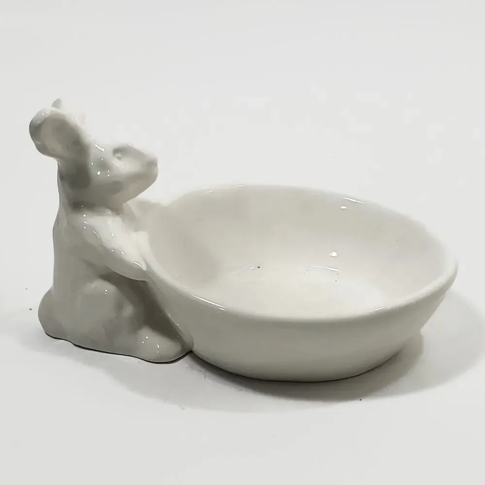 Williams-Sonoma White Bunny Rabbit Candy Nut Dish Bowl